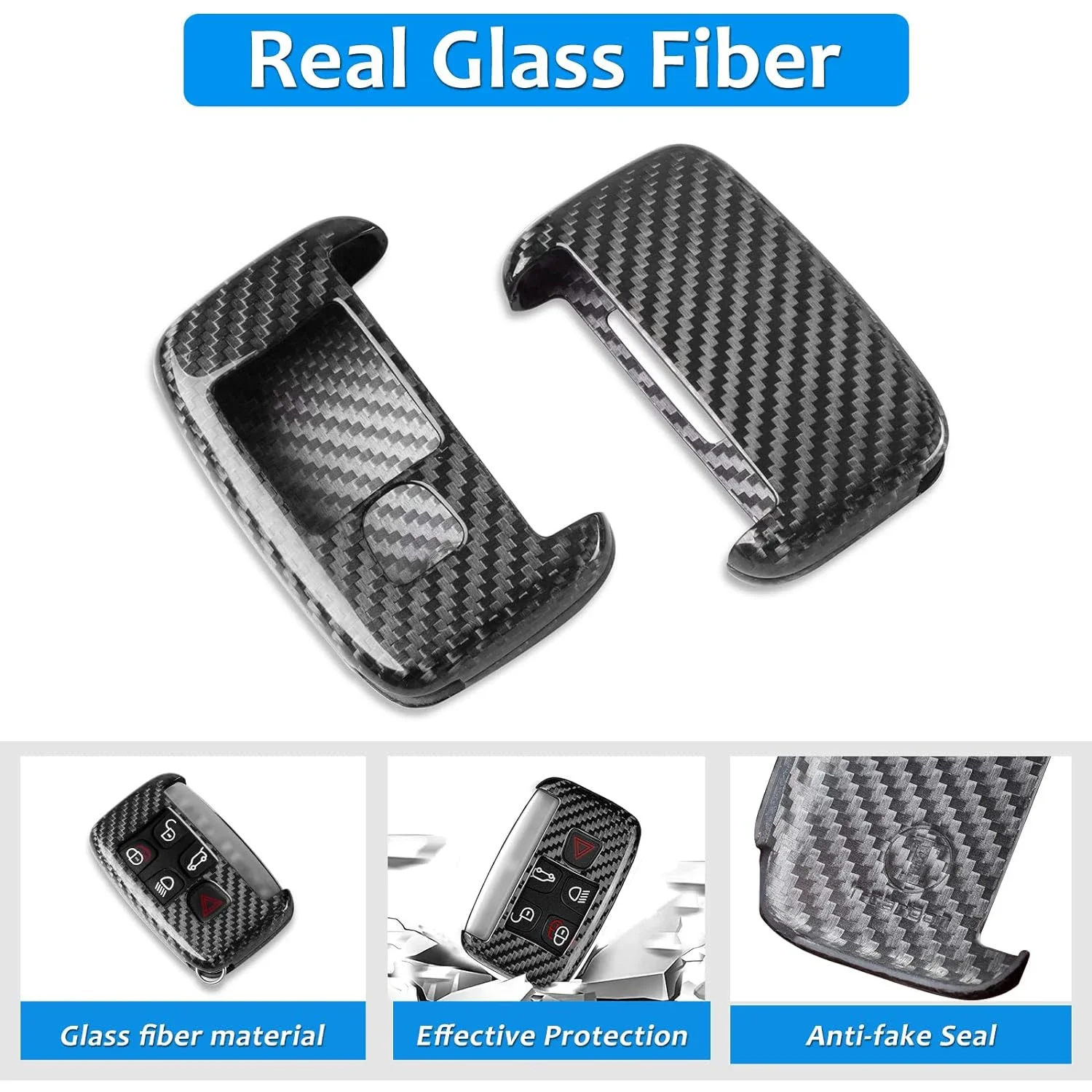 Чехол для ключа Land Rover корпус из углеродного волокна Jaguar F-Type E-Pace F-Pace XE XF XJ Range Sport