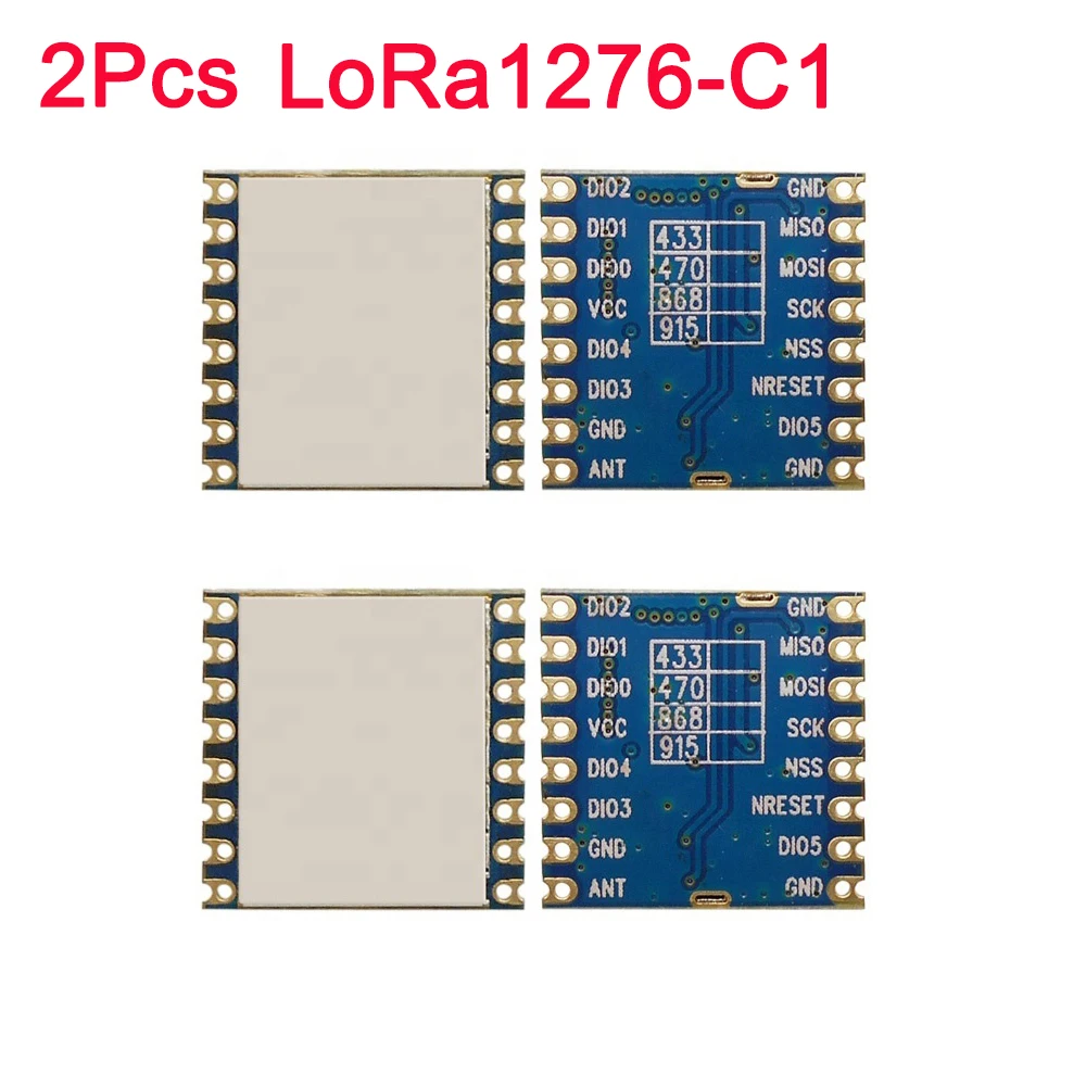 2 шт. FCC LoRa1276-C1 100mW SPI 868MHz /915MHZ 4KM SX1276 Lora беспроводной модуль дальнего действия LoRaTM,FSK,GFSK,OOK IOT для умного дома