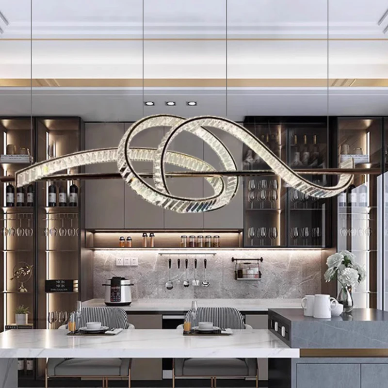 Подвесные светильники для украшения дома роскошная хрустальная люстра гостиной