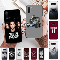 yinuoda teen wolf phone case for samsung note 5 7 8 9 10 20 pro plus lite ultra a21 12 72