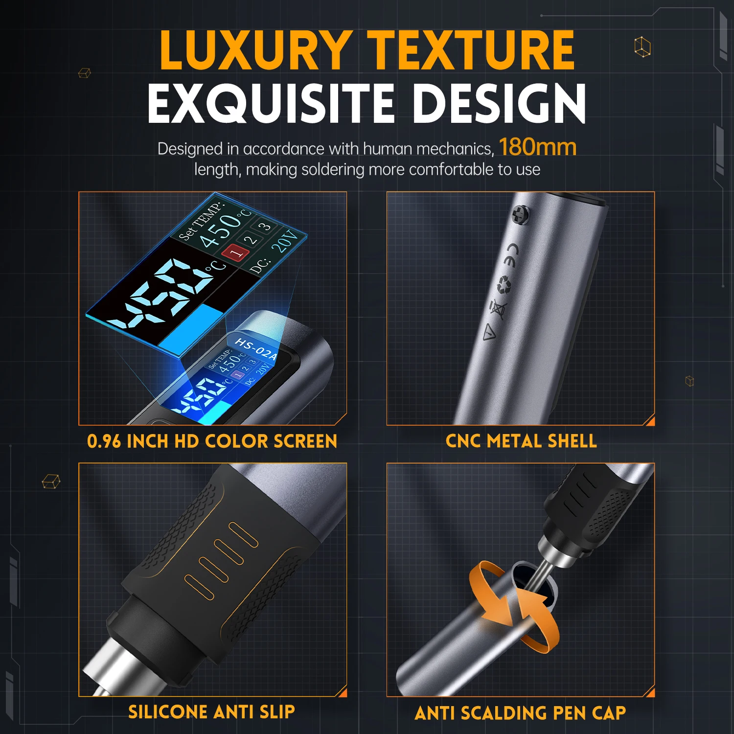 Умный электрический паяльник FNIRSI HS-02