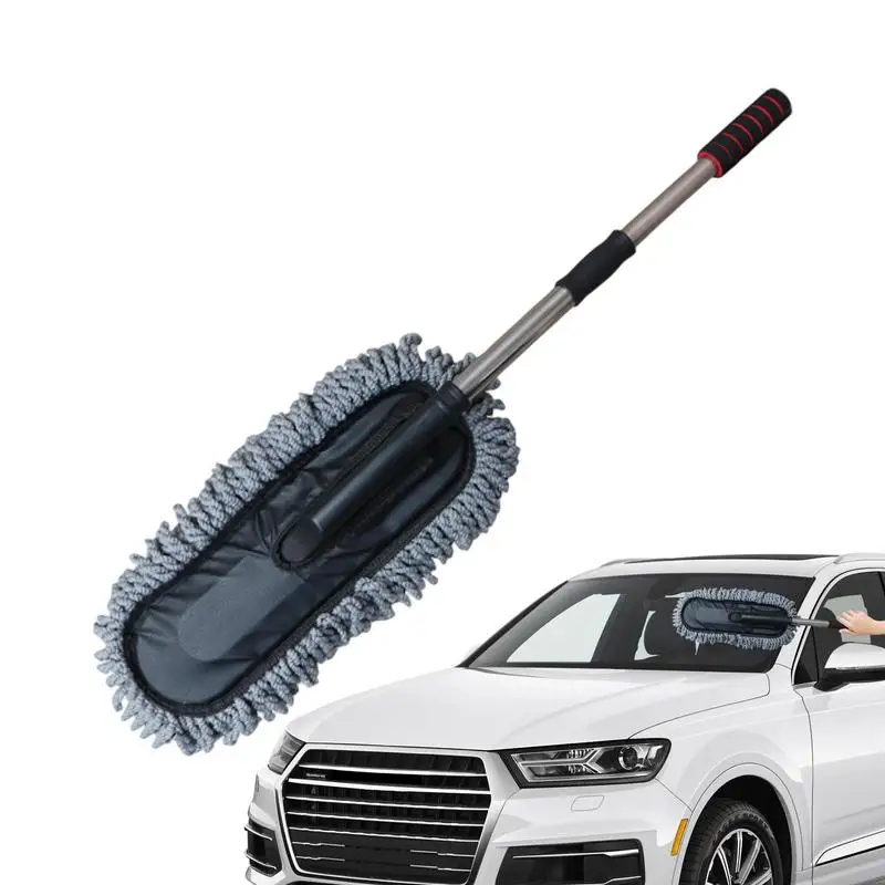 

Car Cleaning Brush Telescopic Dust Mop For Interior Detailing Exterior Cleaning Multifunctional Automotive Dust Remover For RV