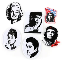 50pcslot vintage embroidery patch hero man woman beauty black clothing decoration strange things accessoy craft diy applique