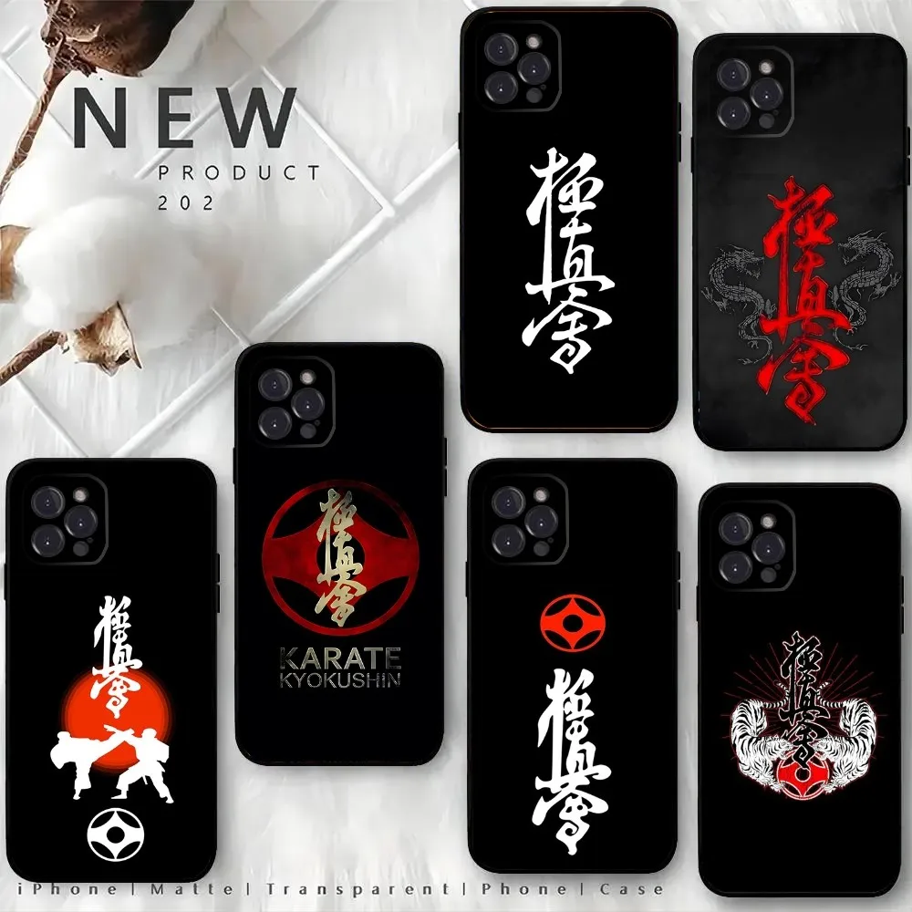 Чехол для телефона с символом киокушин каратэ iPhone15 14 13 12 Mini 11 Pro XR X XS MAX 6S 7 8 Plus