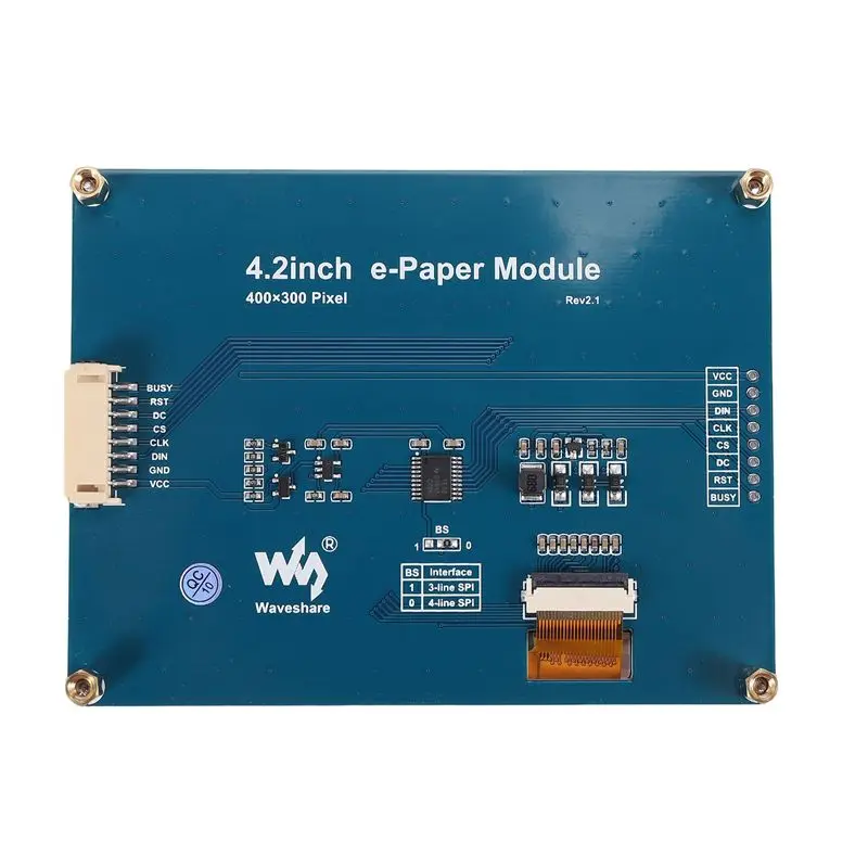 Фото Модуль дисплея Waveshare E-Ink 4,2 дюйма для Raspberry Pi 4 B, модуль E-Paper №5