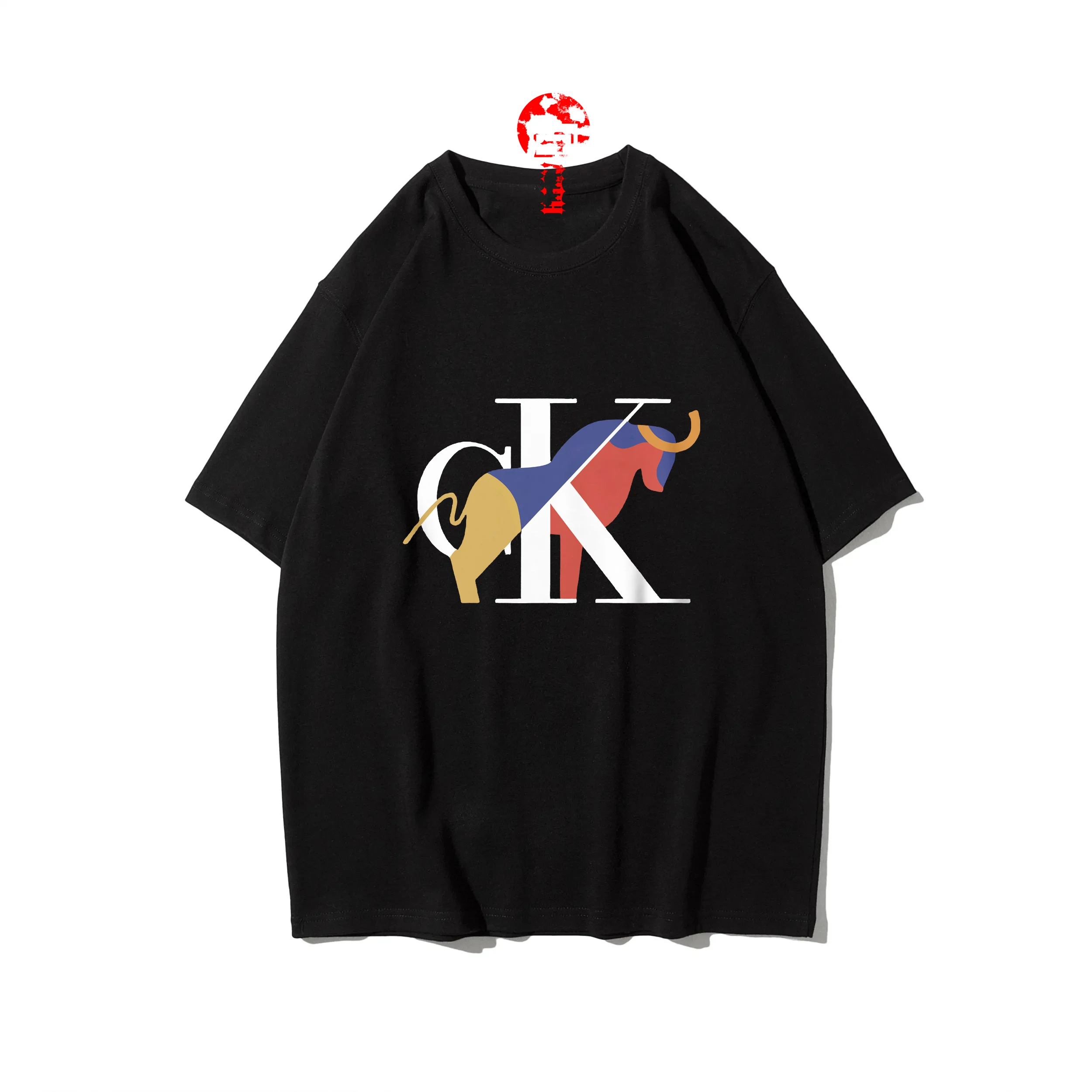 

High Quality Summer Men Luxurious Letter Printing Man Pure Cotton Tees Round Neck Design Casual Breathable Ladies Short Sleeves