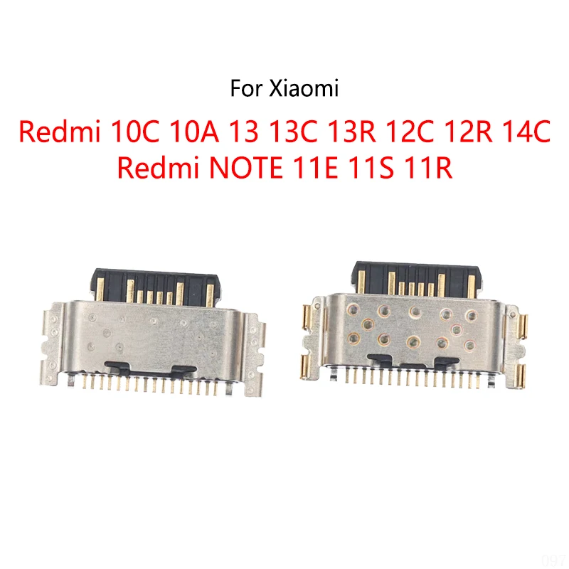 Фото 50 шт. для Xiaomi Redmi 10C 10A 13 13C 13R 12C 12R 14C Redmi ПРИМЕЧАНИЕ 11E 11S 11R USB-разъем для зарядки, разъем для зарядки, док-станция №2