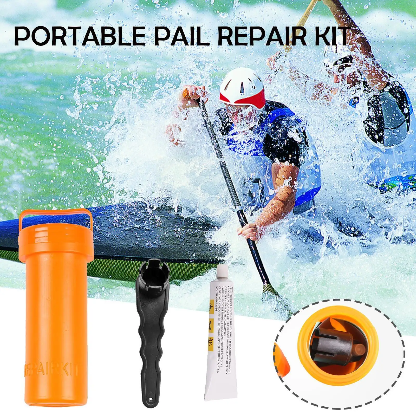 

Прочный Набор для ремонта каякинга, запасная часть для лопастной доски, клейкие аксессуары, набор для ремонта, инструмент для серфинга J4j6