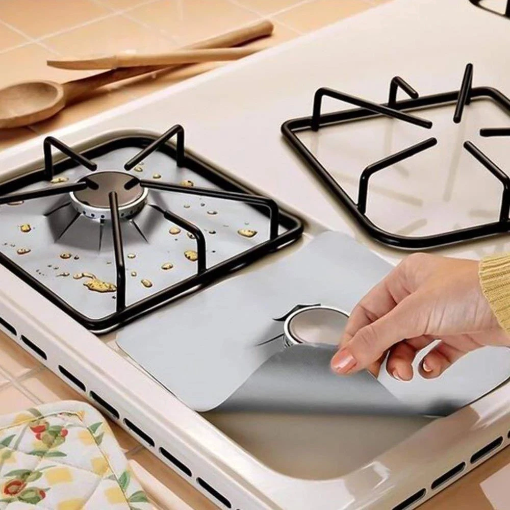 

1/2/4PC Stove Protector Cover Gas Cooker Cover Liner Clean Mat Pad Gas Stove Stovetop Protector Kitchen Accessories Cooker Mat