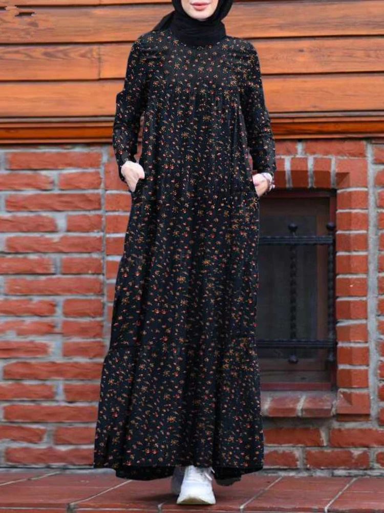 Осеннее марокканское мусульманское платье женские кафтаны Абая 2021 льняные