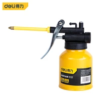 deli portable hand tools 1 pcs 180250350500ml copper tip oil pot multifunctional auto repair high pressure oil injector can