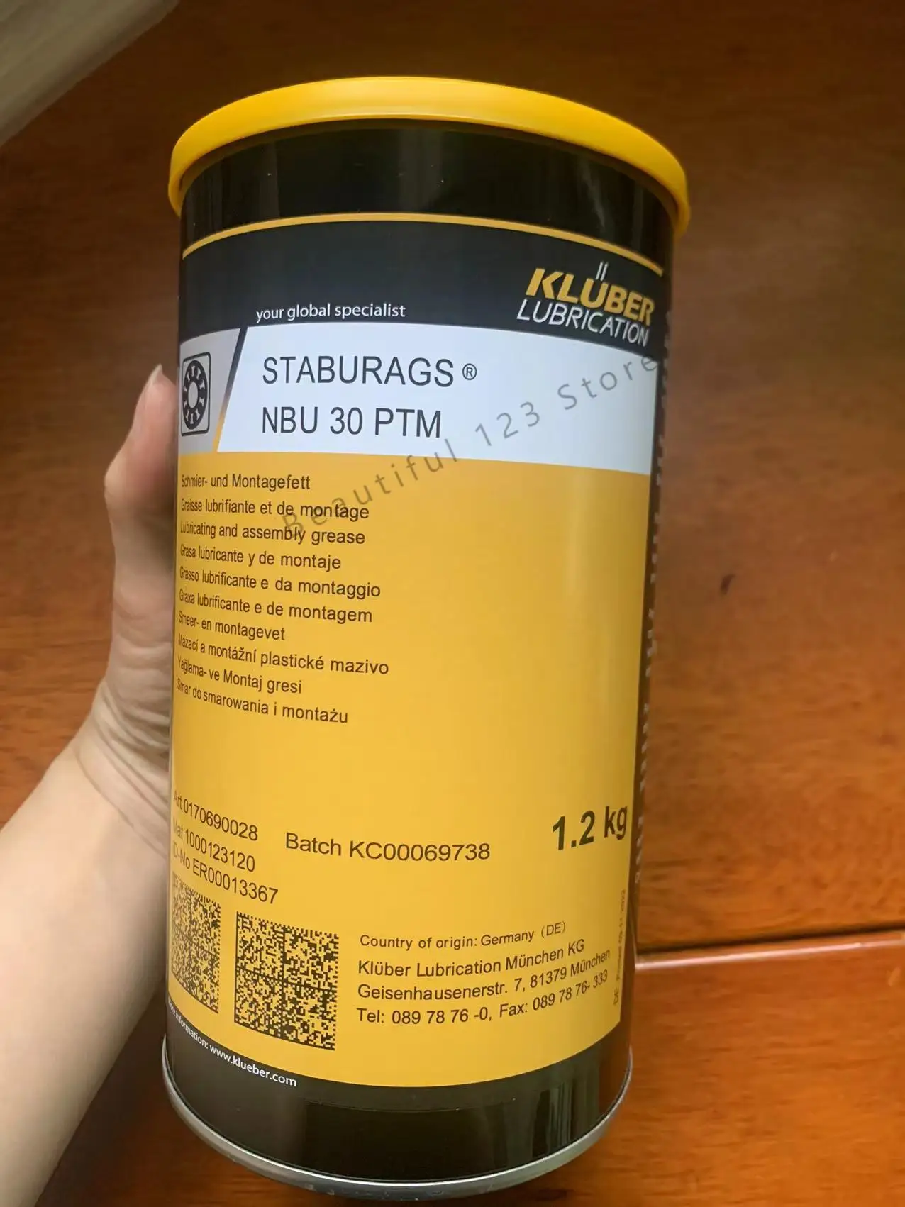 

NBU - 30 PTM (1.2kg ) Bearing Grease