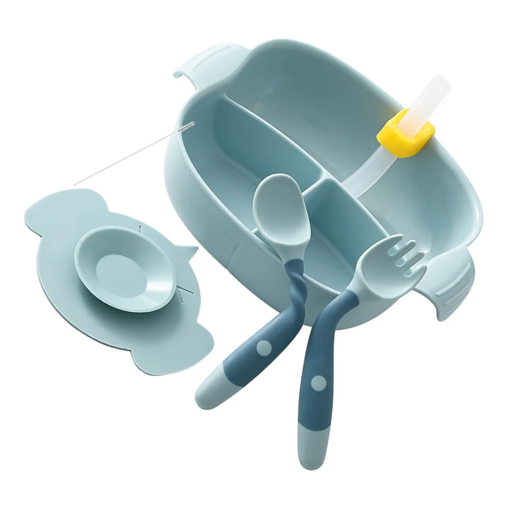 

Suction Baby Bowl Kids Tableware Set Dinnerware Feeding Plates Sucker Self Eating Bowls Favor Infant Utensils Gift Shower Food