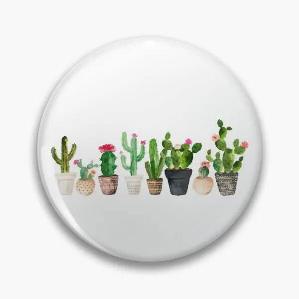 

Cactus Customizable Soft Button Pin Decor Brooch Cartoon Lover Collar Cute Funny Metal Women Hat Clothes Gift Jewelry Creative