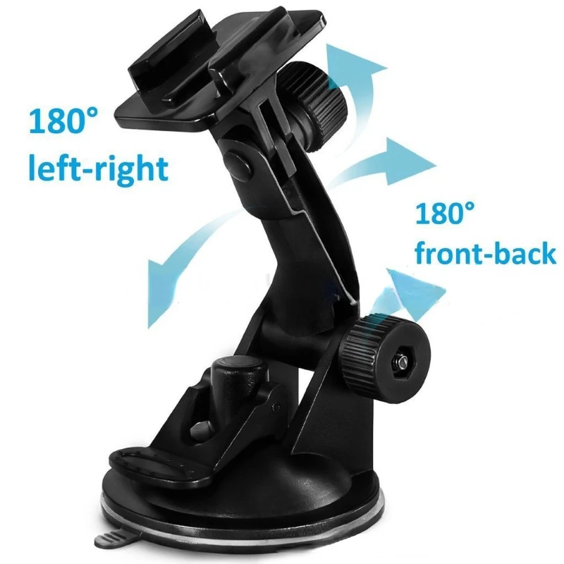 Mount Windshield Glass Suction Cup For Go Pro Hero 10 9 8 7 6 5 4 For Sjcam For Yi 4k