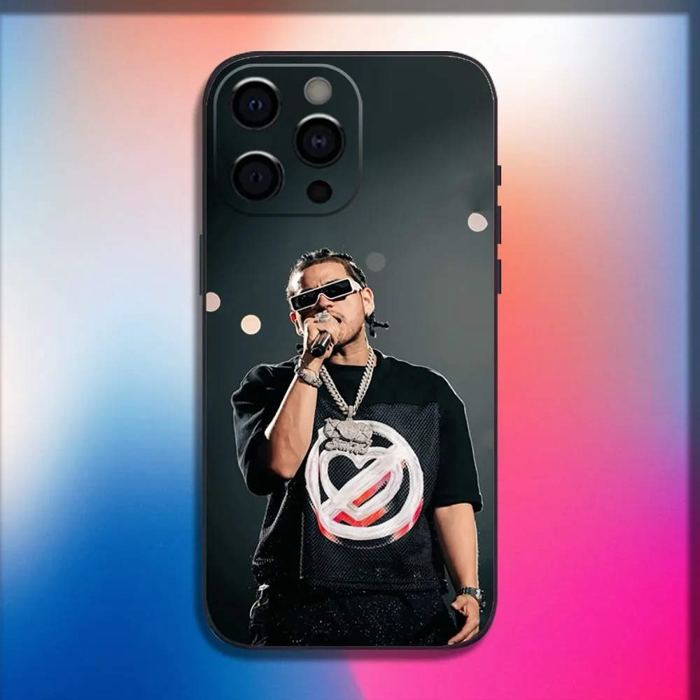 Чехол для телефона Rapper JOP F-Fuerza Regida iPhone 16 15 14 13 12 11 Pro X XS Max XR Plus Mini Soft Black Cover