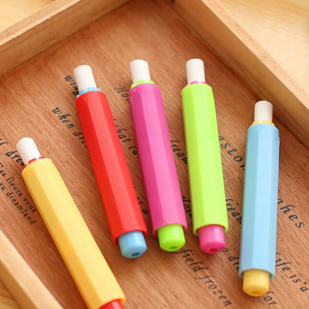 

1pc 5 Color Health Non-toxic Chalk Holder Chalk Clip Colourful Chalk Holders Clean Teaching Hold For Teacher Children Stationery