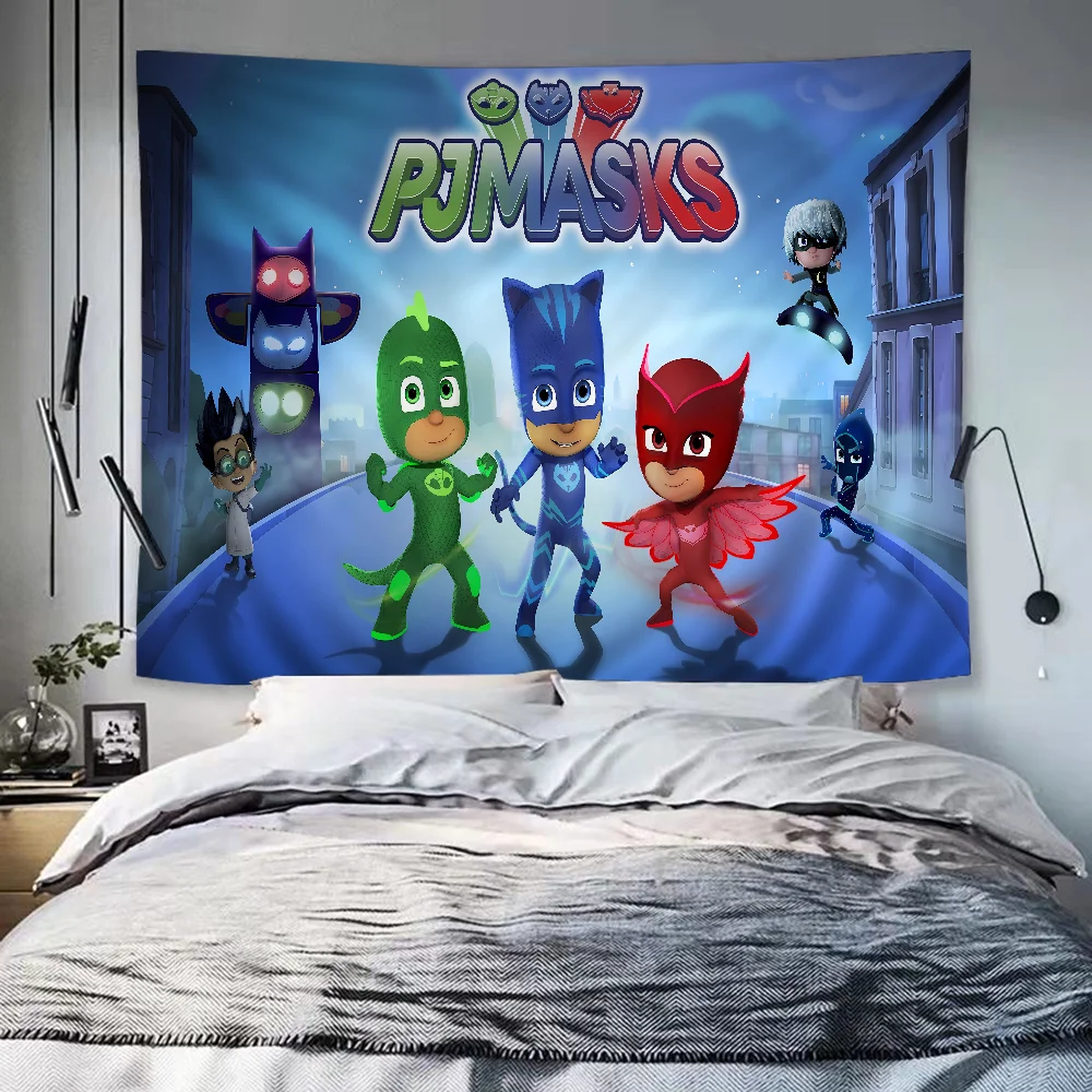 Большой настенный гобелен с принтом PJ M-Masks дешевый в стиле хиппи богемный