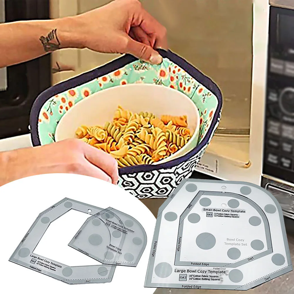 

Bowl Cozy Template Cutting Ruler Set Bowl Cozy Pattern Template DIY Craft DIY Sewing Template Ruler
