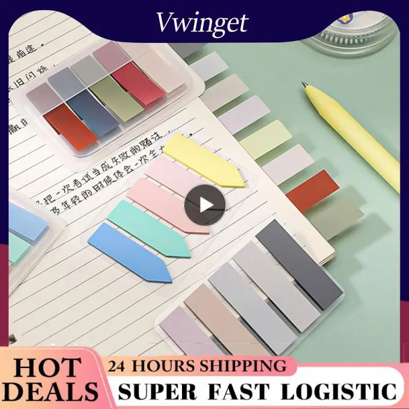 

Point It Marker Sticky Notes Makaron Color Writable Marker Sticker Morandi Transparent Student Office Supplies Label Memo Pad