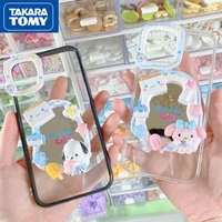 takara tomy hello kitty for iphone13 13 pro 13 pro max cute case for iphone 12 pro 12 promax couple cream glue mobile phone case