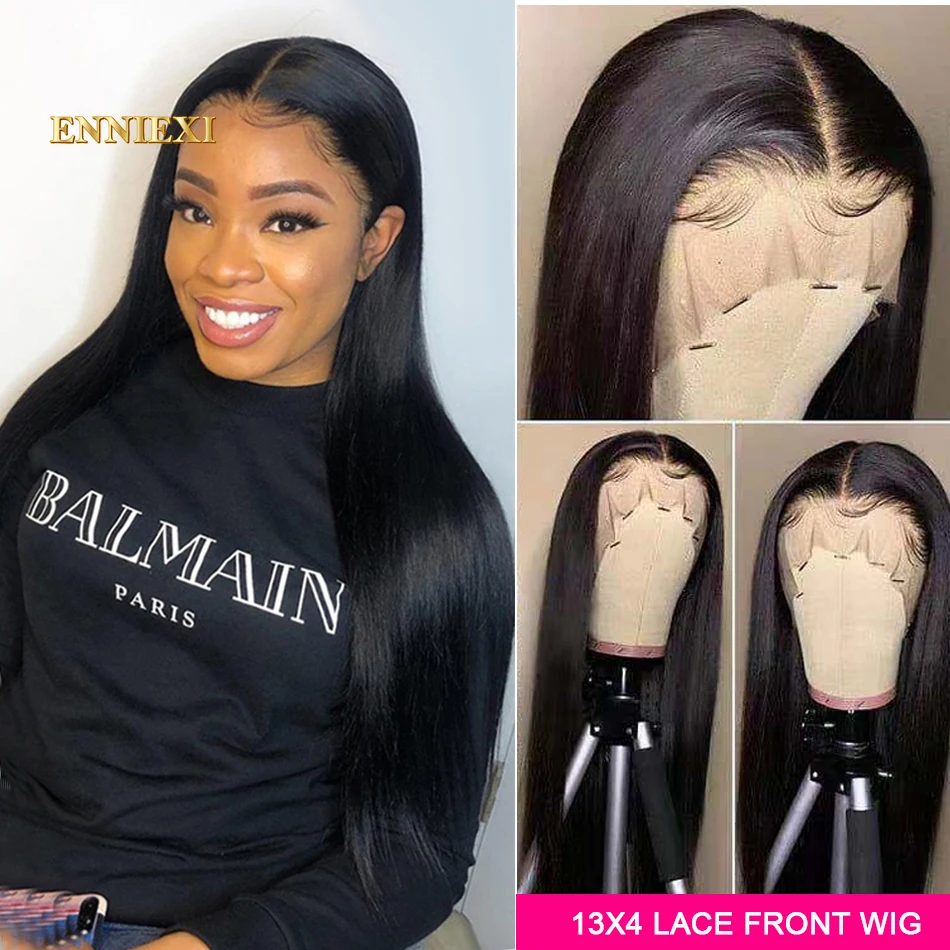 Straight 13X4 Lace Front Human Hair Wigs for Black Women HD Lace Frontal Human Hair Wig 4x4 Straight Closure Wigs For Women