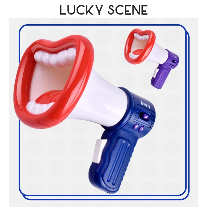 Novelty Voice Changer Plastic Material Trick Recording Voice Changer Spoof Microphone Megaphone Toy S01583