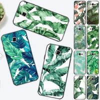 palm tree leaves phone case for samsung j 2 3 4 5 6 7 8 prime plus 2018 2017 2016 core
