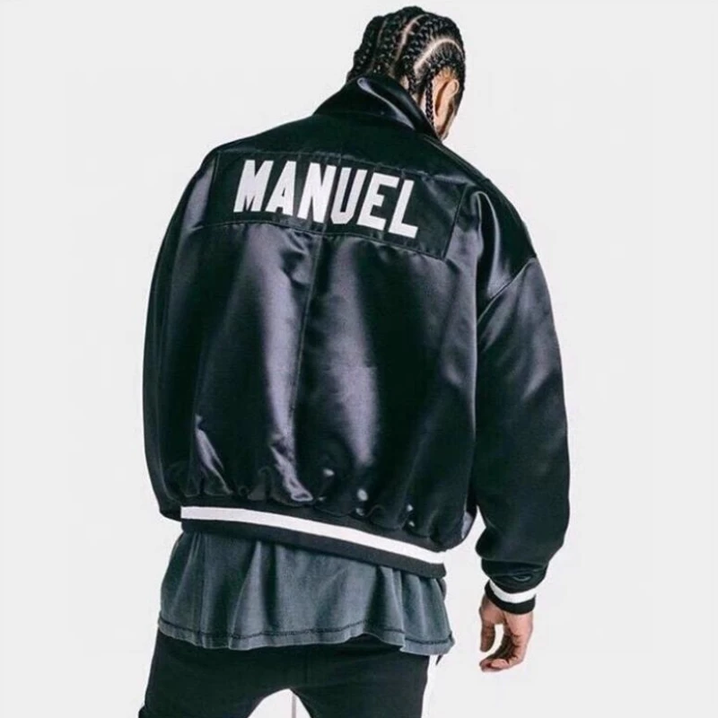 

Essentials Baseball Jacket Armband Badge Street Gothic Jacket Fashion Loose Hip Hop Coach Uniform Coat Japanese Fashion