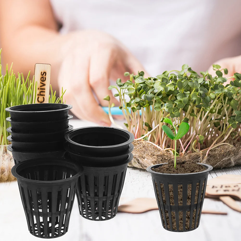 

Container Fixed Baskets Net Pots Hydroponic Germination Cups Mesh Planting Small Growing Plastic