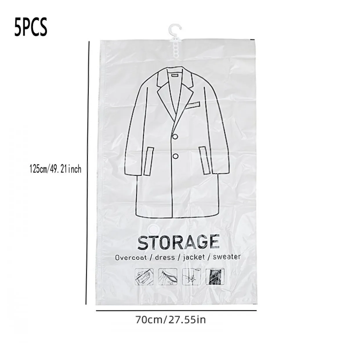 

Многоразовые вакуумные пакеты для хранения одежды