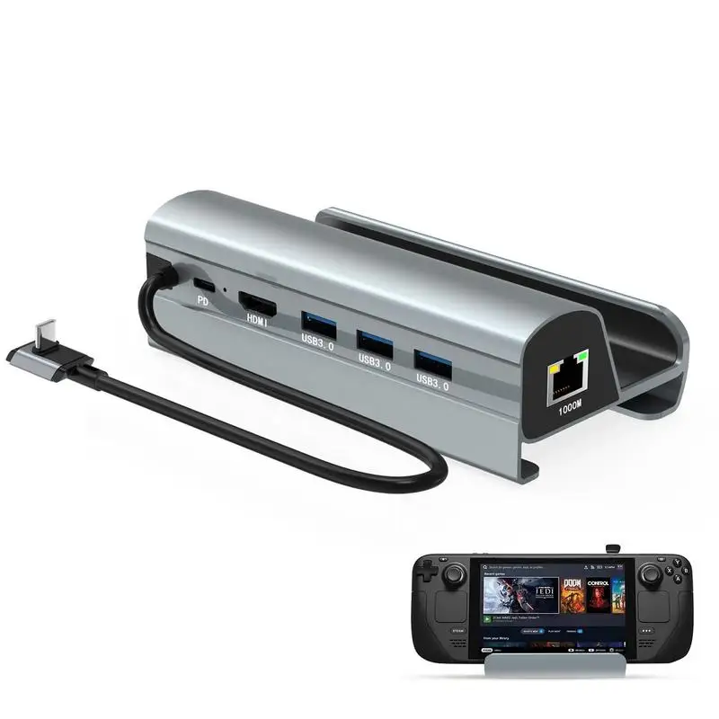 

Docking Station All-in-one Hub Holder USBC 3.0 Charger 4K HD-compatible TV/Display Connection Video Deck for Game Deck