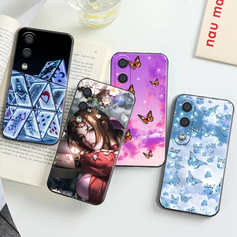 

Colorful For Samsung A11 A21S A31 A32 A41 A51 A71 A52 A72 4G 5G Phone Case Black Back Liquid Silicon Carcasa Soft
