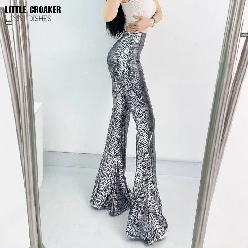 Сценическая мода 2000-х годов женские новые брюки Y2k горячее тиснение