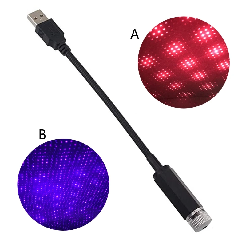 Автомобильный USB звездный красивый потолочный светильник звездное небо