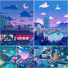 5D алмазная живопись, мультяшный ночной уличный пейзаж, картина стразы, Алмазная мозаика, вышивка крестиком, наборы для домашнего декора