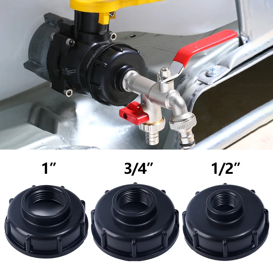 

IBC Water Tank Fittings S60X6 Thread To 1/2 " 3/4" IBC Tank Valve Replacement Ada Ton Bucket Valve Adapter Cover Connector
