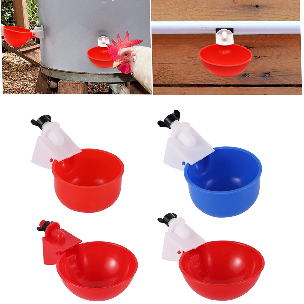 Automatic Chicken Drinker Bowl Duck Drinking Cup Chicken Feeder Plastic Poultry Bowls And Drinkers Cups Water System Supplies