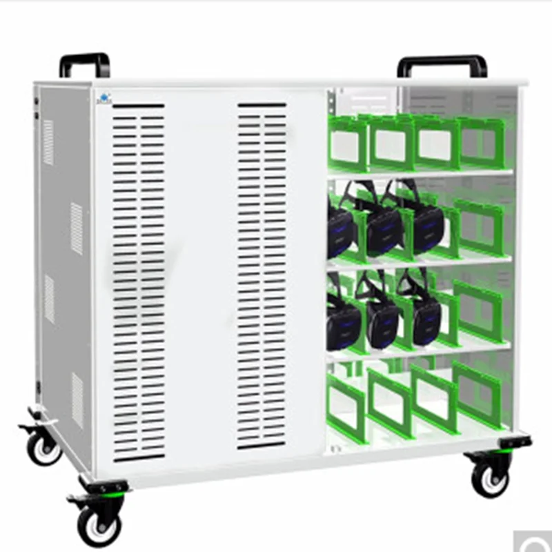 

Зарядный шкаф для очков VR, зарядный шкаф для гарнитуры VR, зарядный USB шкаф для быстрой зарядки VR64 (зарядка через USB + дезинфекционная лампа)