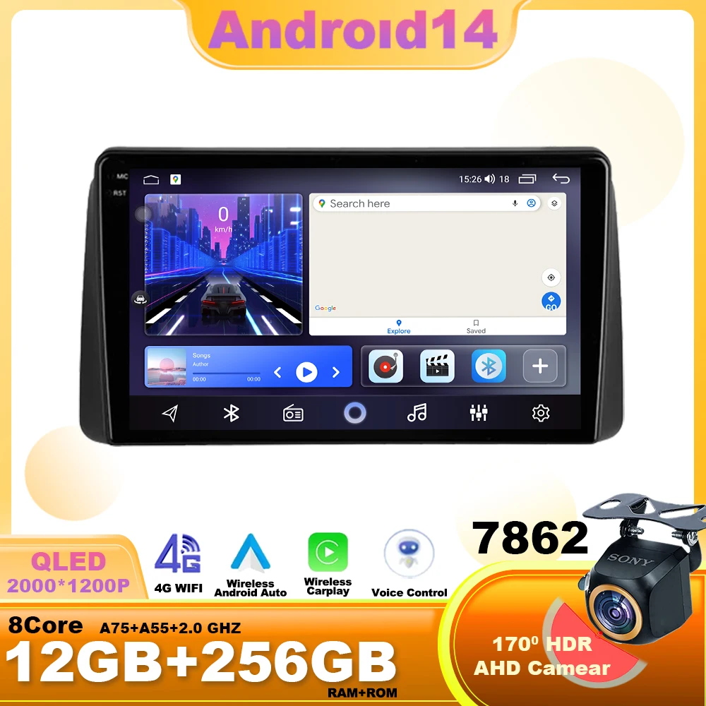 Android 14 для Chrysler Grand Voyager 5 2011-2015 Автомобильный радиоприемник Мультимедиа WIFI