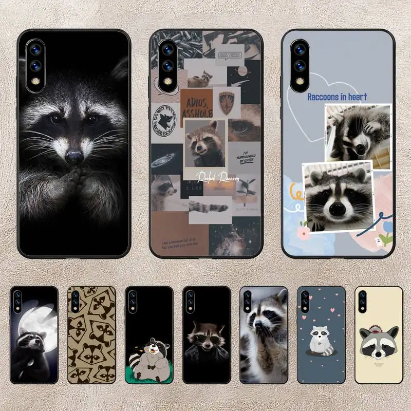 

Raccoon Art Phone Case For Huawei G7 G8 P7 P8 P9 P10 P20 P30 Lite Mini Pro P Smart Plus Cove Fundas