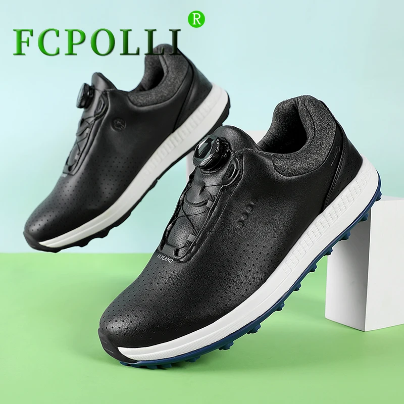 

Professional Men Golf Shoes Quick Lacing Sport Shoes For Men Top Quality Golf Training Mens Comfortable Walking Shoe Man