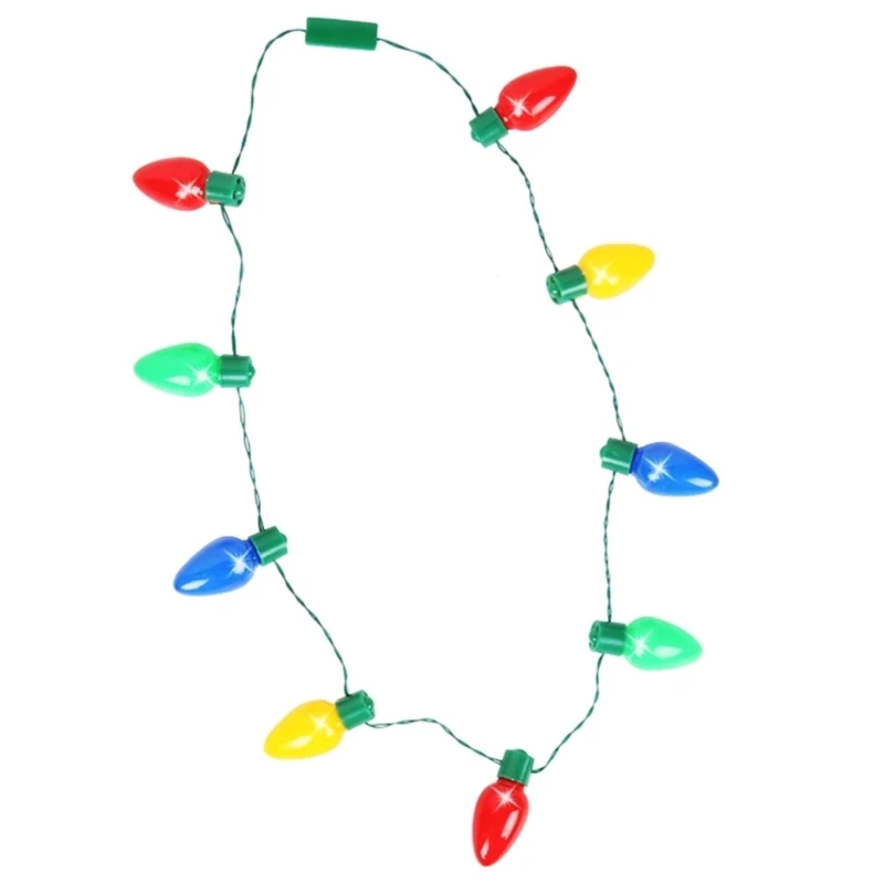 

Light Up Bulb Necklace LED Glowing Strawberry Necklace for Christmas Decorations