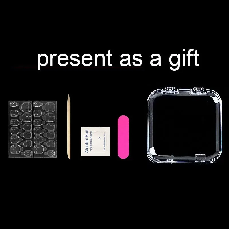 Детские милые Мультяшные конфетные цветные накладные ногти ручной работы с