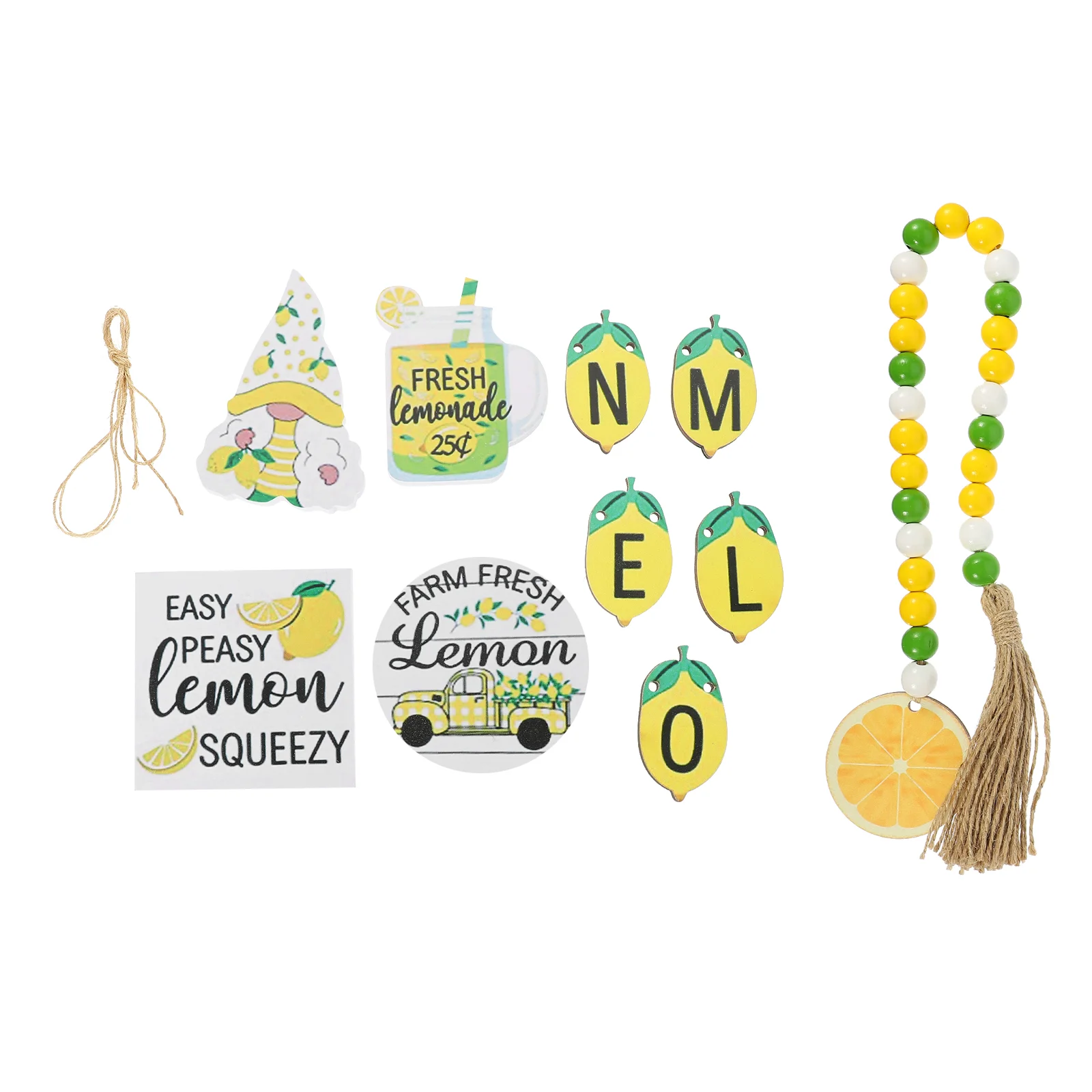 

1 Set Lemon Tiered Tray Decor Wood Lemon Farmhouse Layered Tray Sign Fruit Layered Tray Decor Tiered Tray Decor