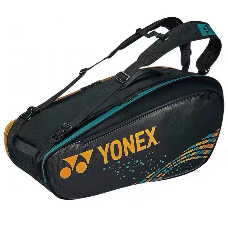 Original YONEX Ergonomic Design Tennis Backpack PU Large Racquet Bag Max 12pcs Rackets Badminton Bag for Training Equipment