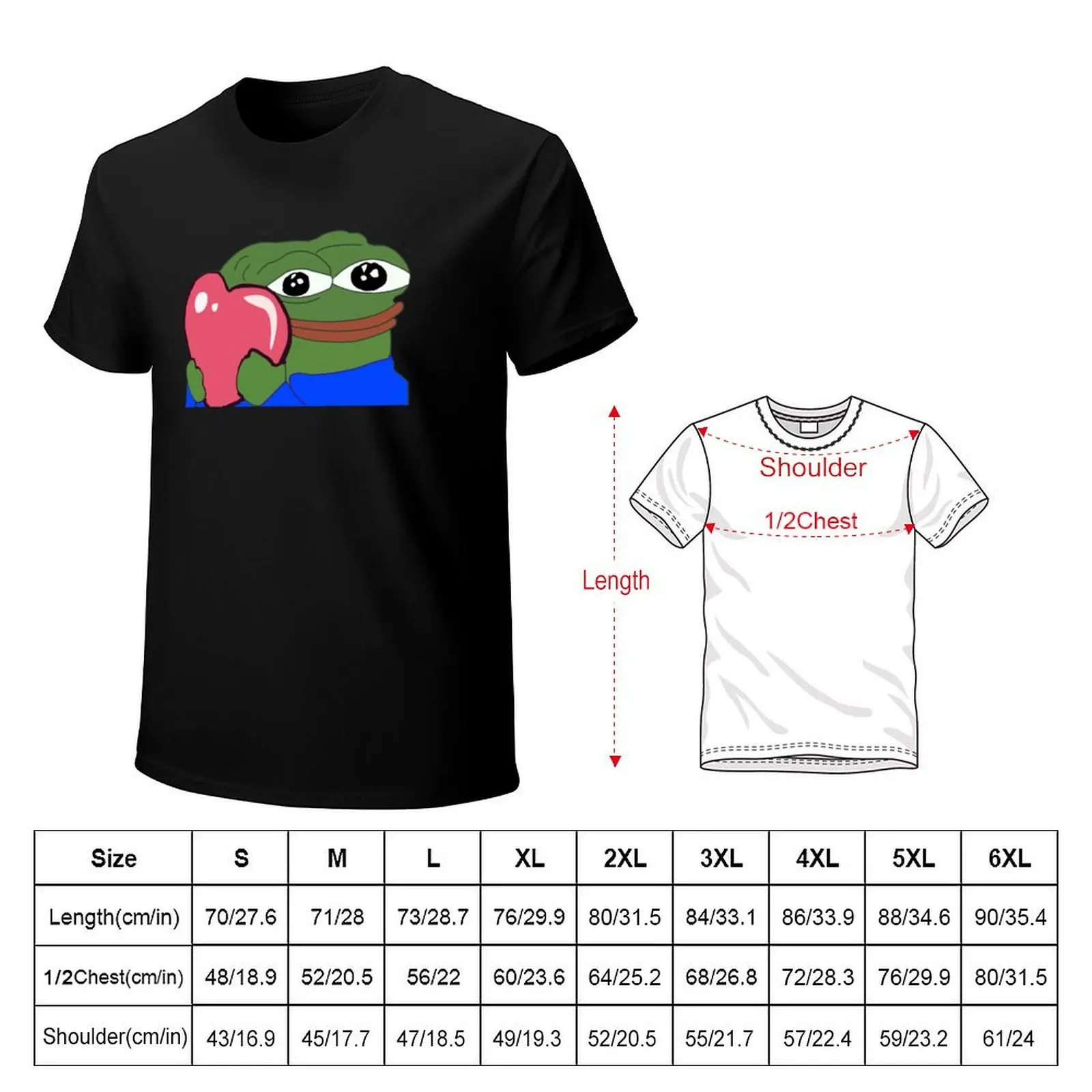 Футболка Peepo Heart Pepe Love одежда в стиле хиппи мешковатые рубашки винтажные мужские
