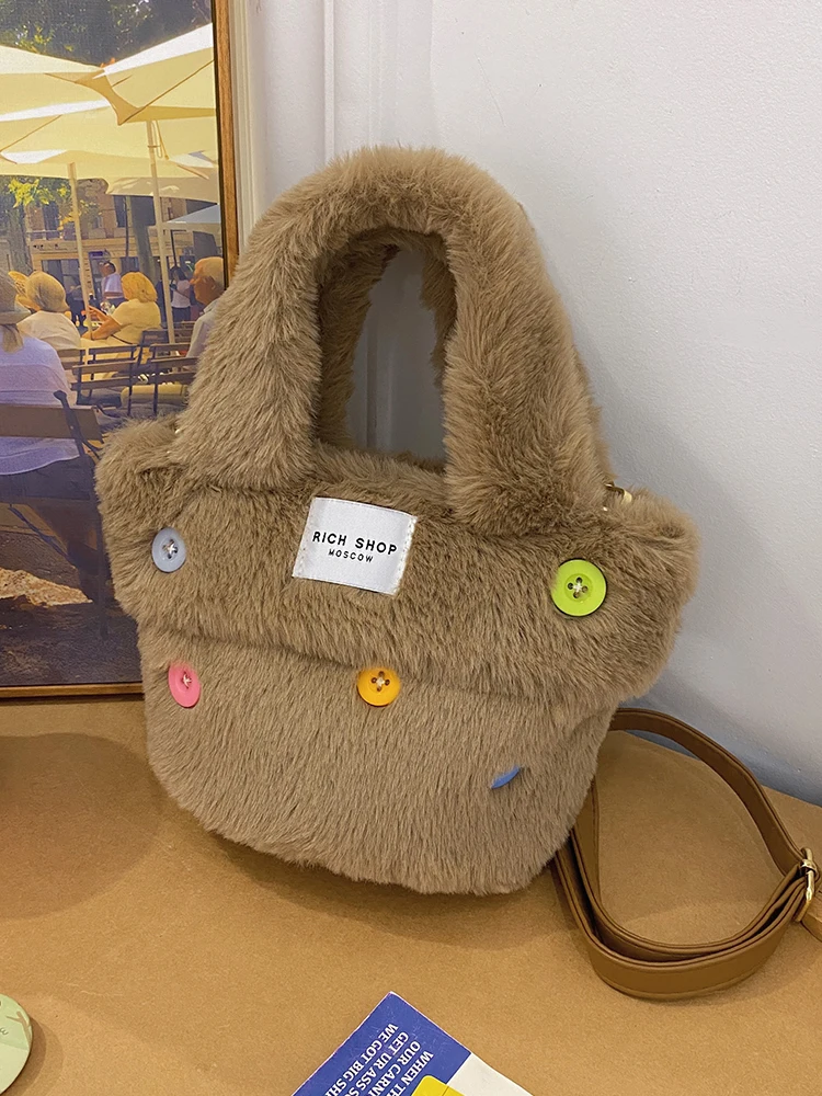 

Корейские стильные мягкие сумочки для девушек, многоцветные милые бархатные маленькие сумки-мешки, новые женские сумки через плечо на осень и зиму