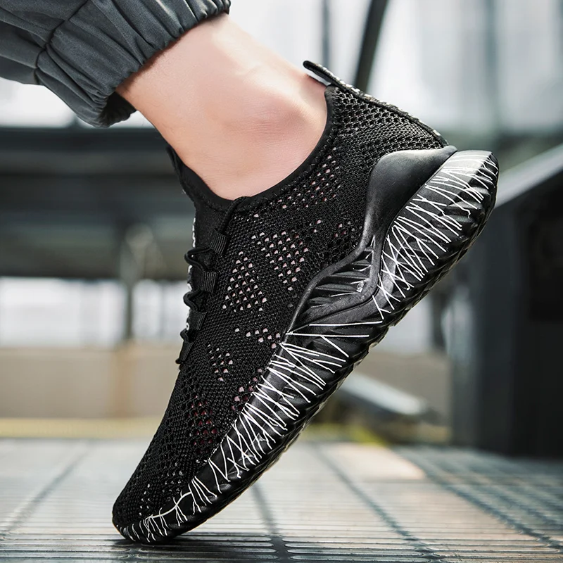 Summer Men Sneakers Women Running Shoes Breathable Walking Shoes Comfortable Platforms Outdoor Athletic Footwear Wear-resistant