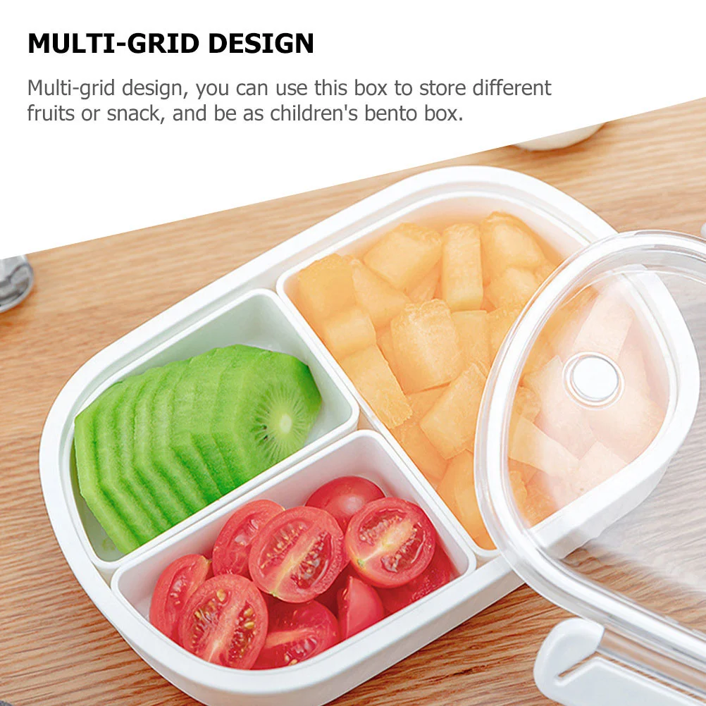 Compartment Fruit Box Portable Food Plastic Bento Sealing Container |